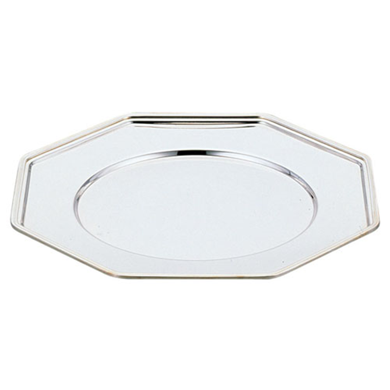 UK18-8八角ショープレート B渕 1袋(ご注文単位1袋)【直送品】