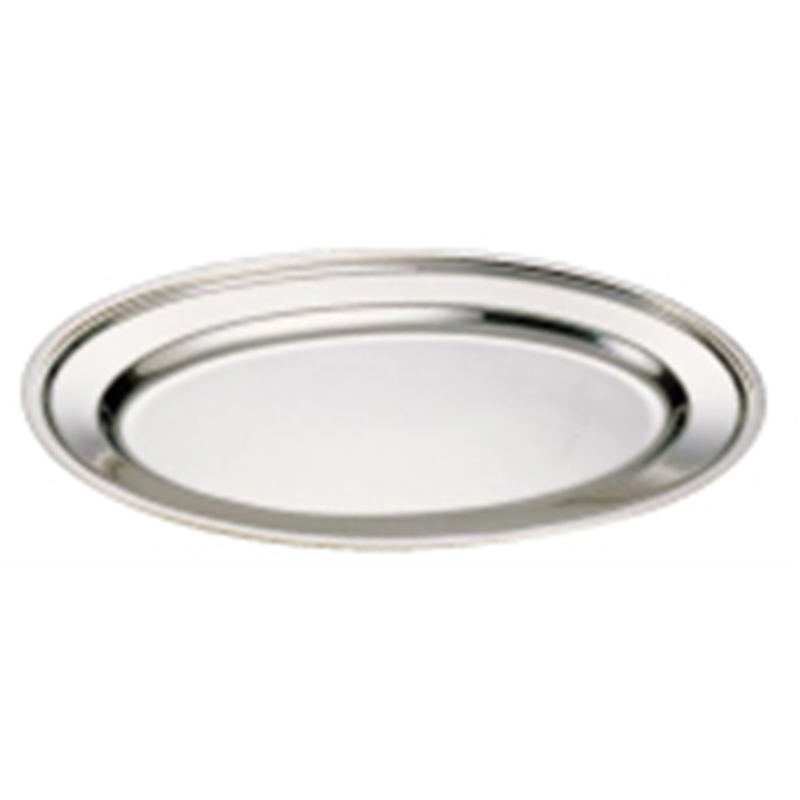 IKD　18-8平渕小判皿　14インチ  1袋（ご注文単位1袋）【直送品】