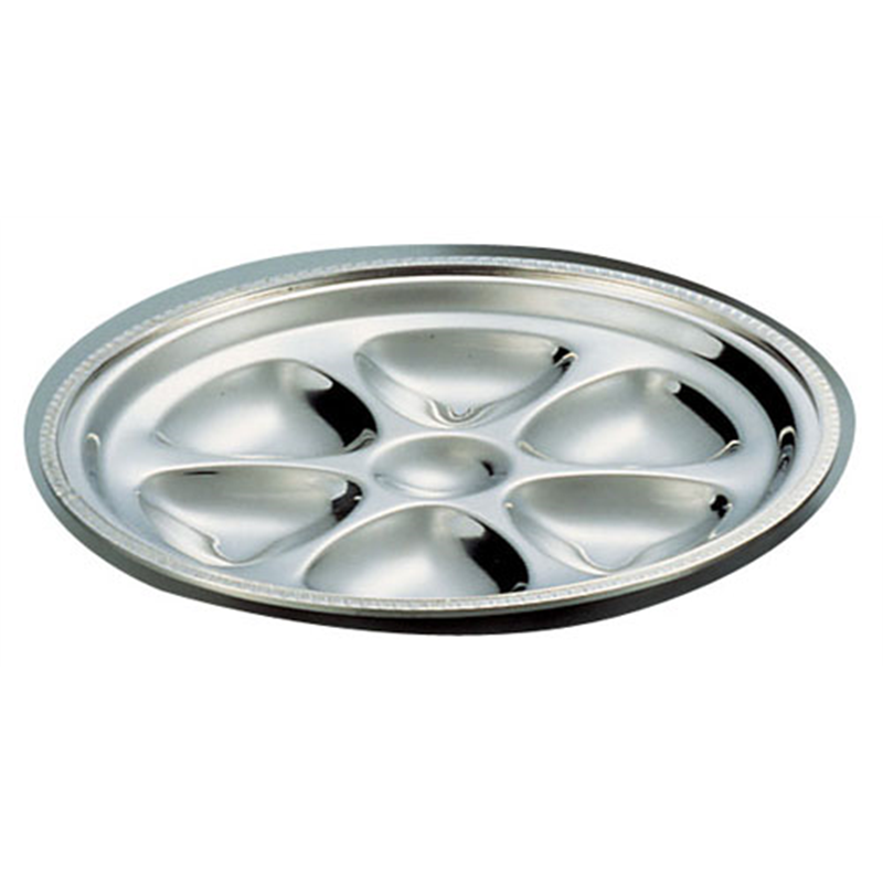 UK18-8菊渕オイスタープレート  1個（ご注文単位1個）【直送品】