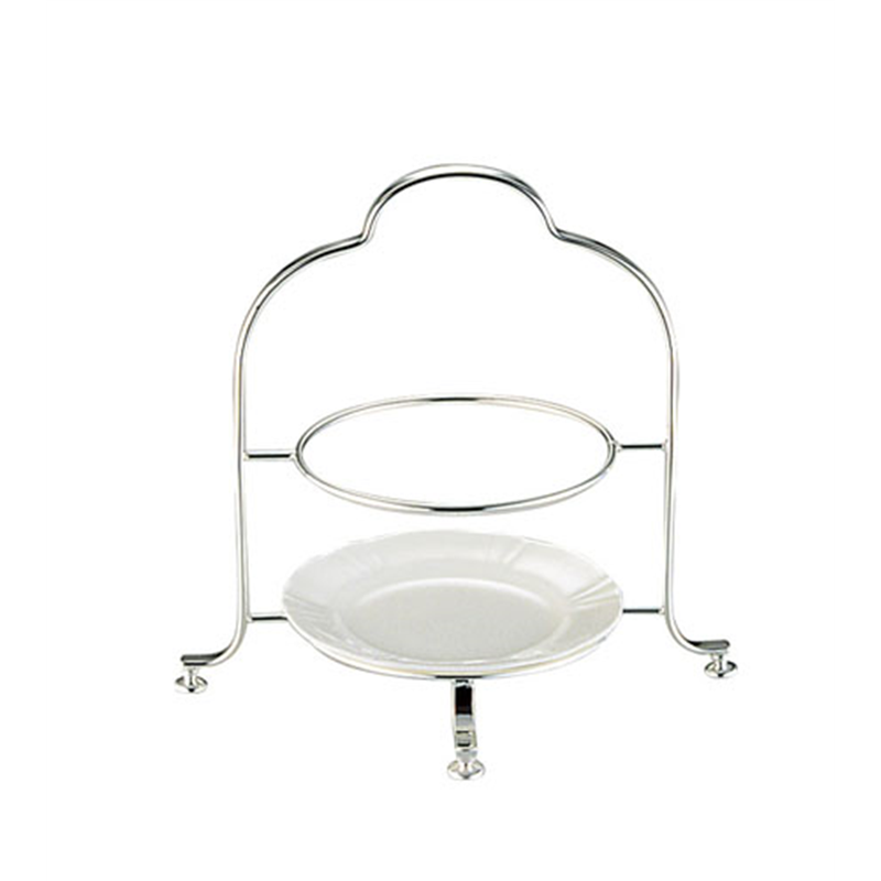 UK18-8 2段ハイティースタンド 大 1個(ご注文単位1個)【直送品】