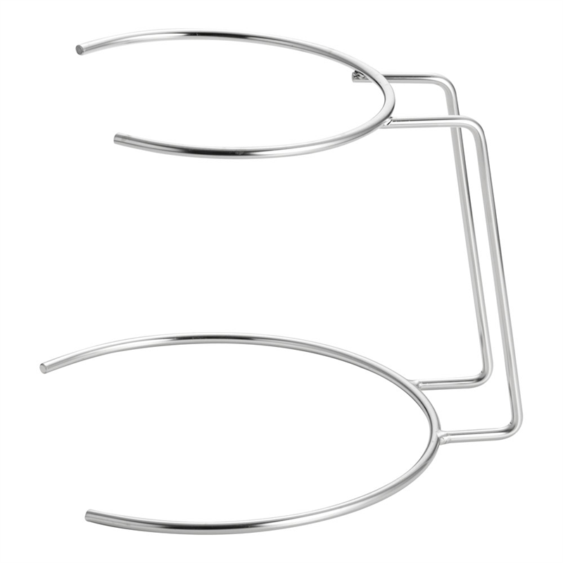 18-8 2段陶器皿スタンド シルバー 1個(ご注文単位1個)【直送品】