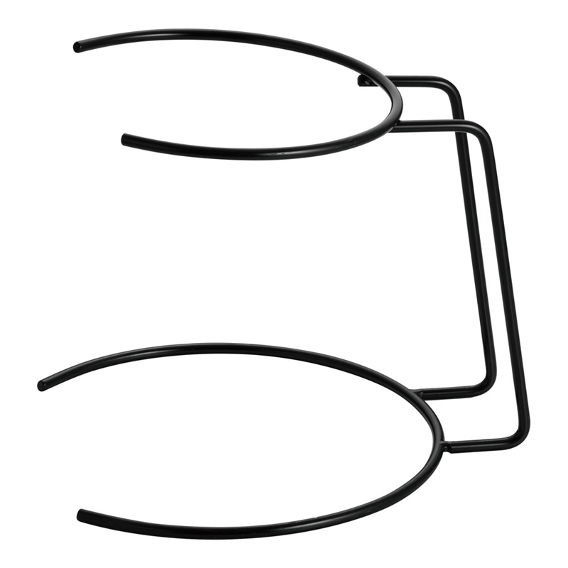 18-8 2段陶器皿スタンド ブラック 1個(ご注文単位1個)【直送品】