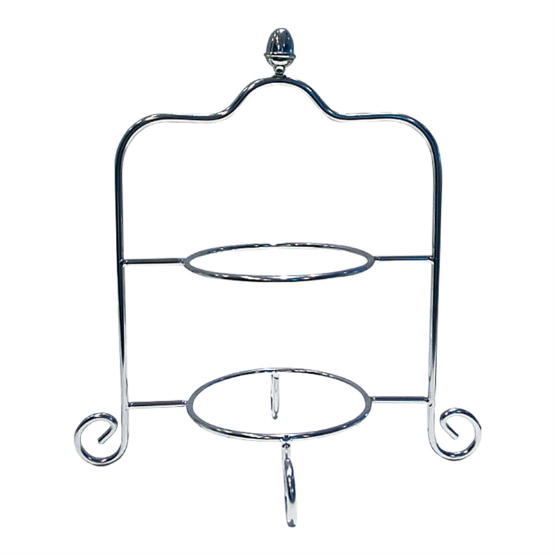 18-8アミューズスタンド 2段 (サダックメッキ仕上) 1個(ご注文単位1個)【直送品】