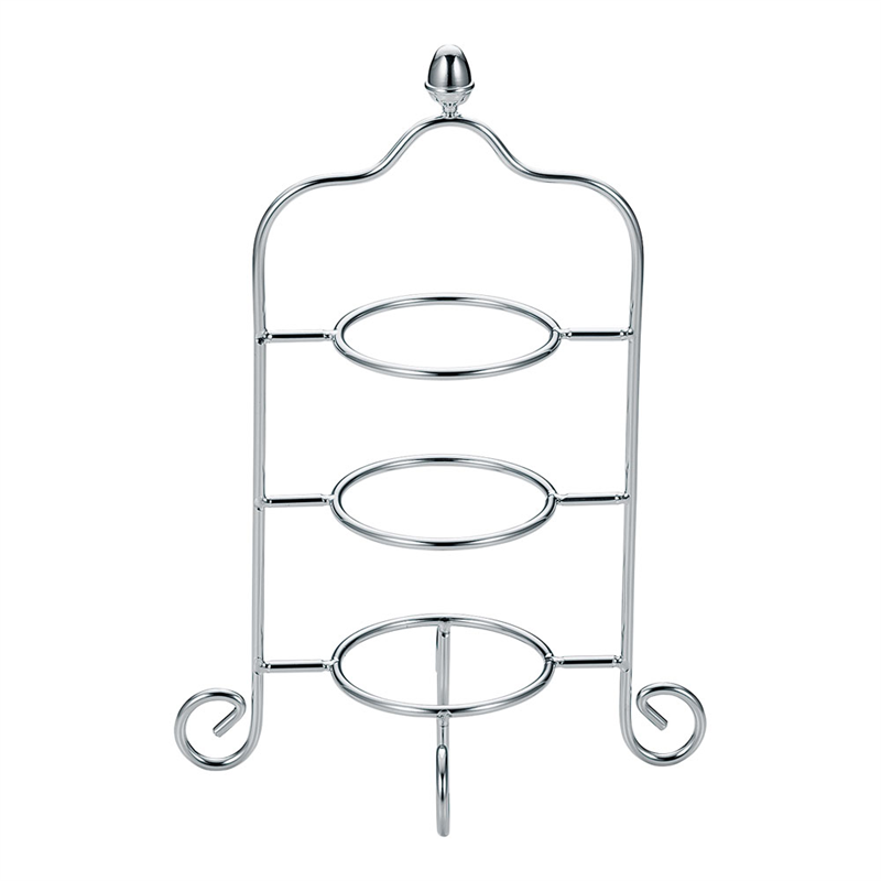 18-8アミューズスタンド 3段 (サダックメッキ仕上) 1個(ご注文単位1個)【直送品】