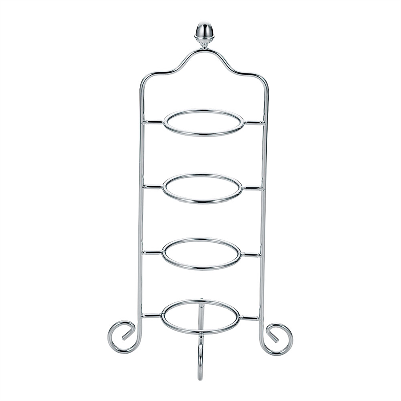 18-8アミューズスタンド 4段 (サダックメッキ仕上) 1個(ご注文単位1個)【直送品】