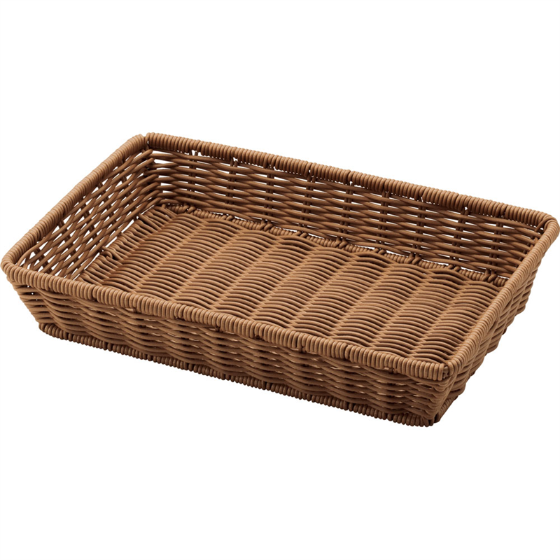 PP 角型 ビュッフェバスケット 42型 BB-4228-BR 1個(ご注文単位1個)【直送品】