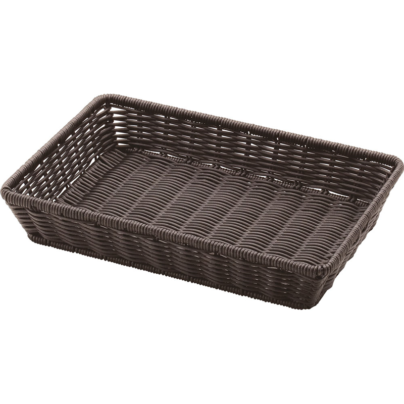 PP 角型 ビュッフェバスケット 42型 BB-4228-DBR 1個(ご注文単位1個)【直送品】