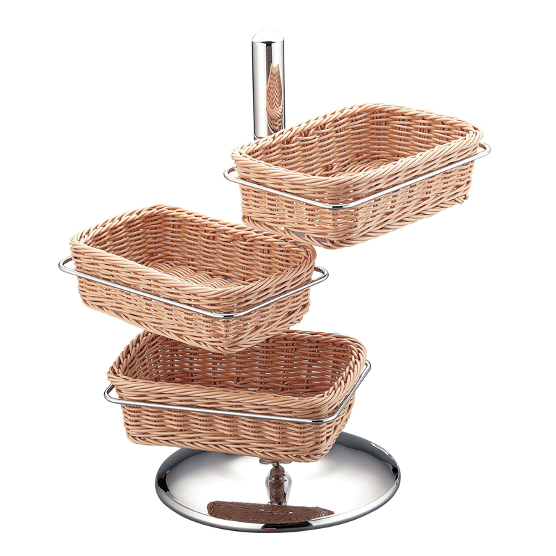 UK18-8　PP製パンかごスタンド角型  1個（ご注文単位1個）【直送品】