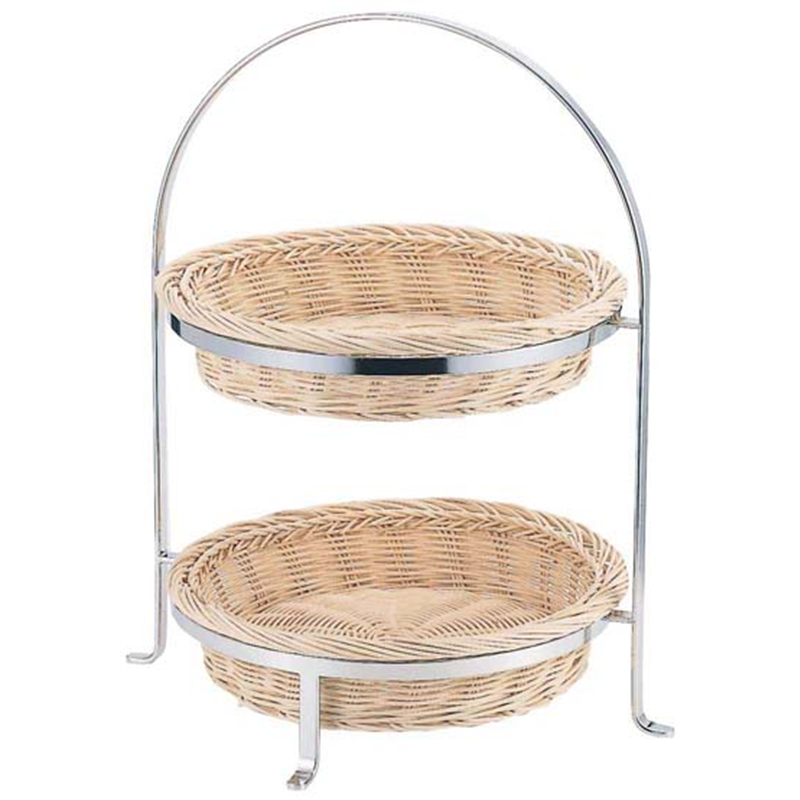 SW　2段籐カゴスタンド  1箱（ご注文単位1箱）【直送品】