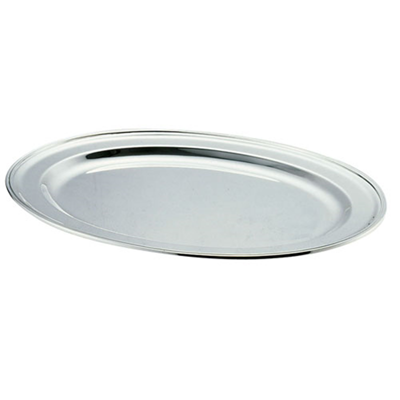 洋白3.8μ　小判皿 10インチ 1個（ご注文単位1個）【直送品】