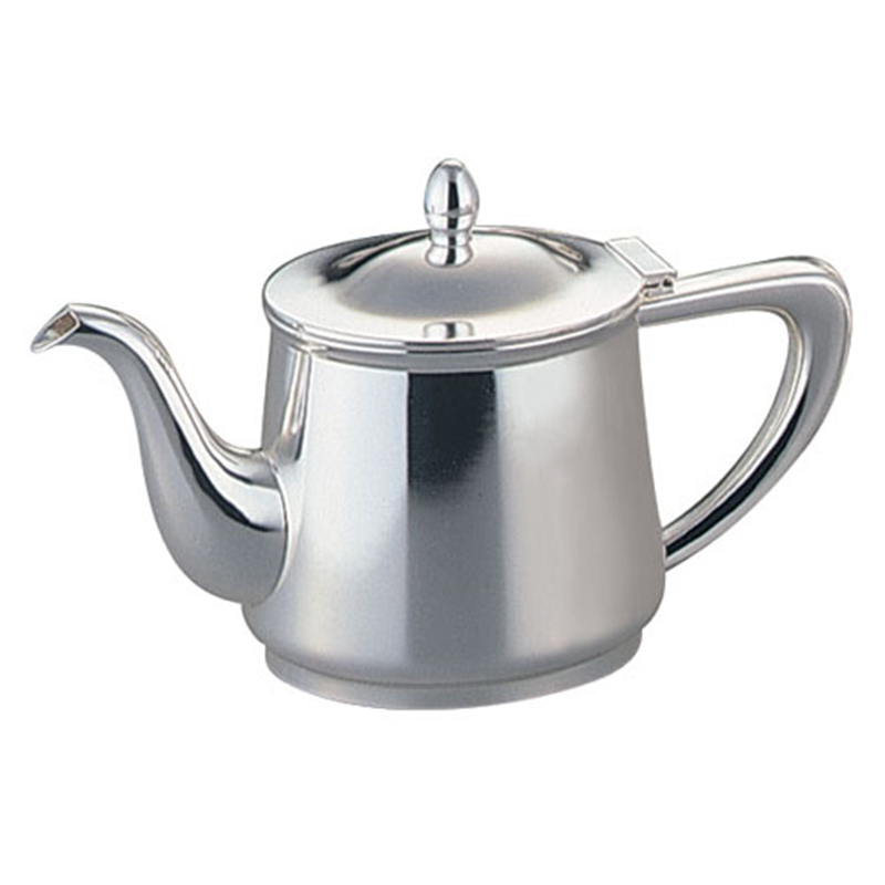 洋白3.8μ小判型ティーポット 2人用 1個（ご注文単位1個）【直送品】
