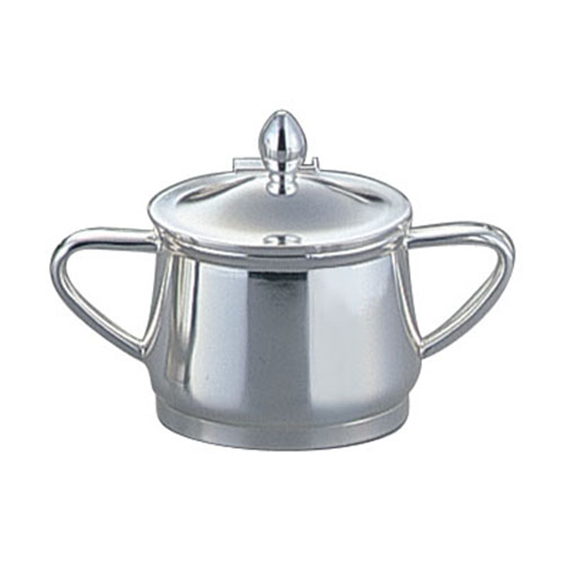 洋白3.8μ小判型シュガーポット 7人用 1個（ご注文単位1個）【直送品】