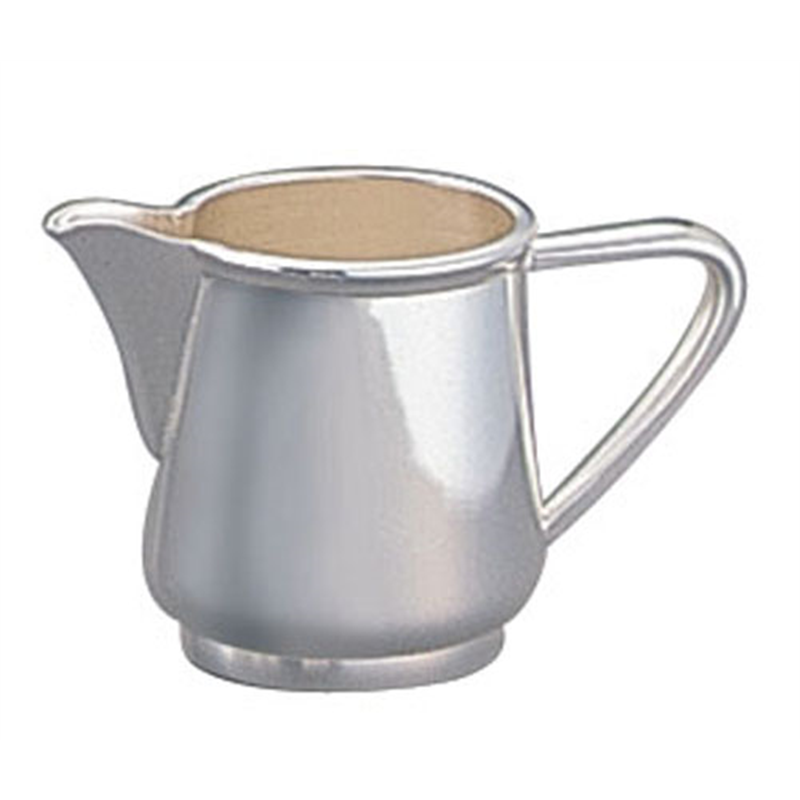 洋白3.8μ小判型ミルクポット（蓋なし） 5人用 1個（ご注文単位1個）【直送品】