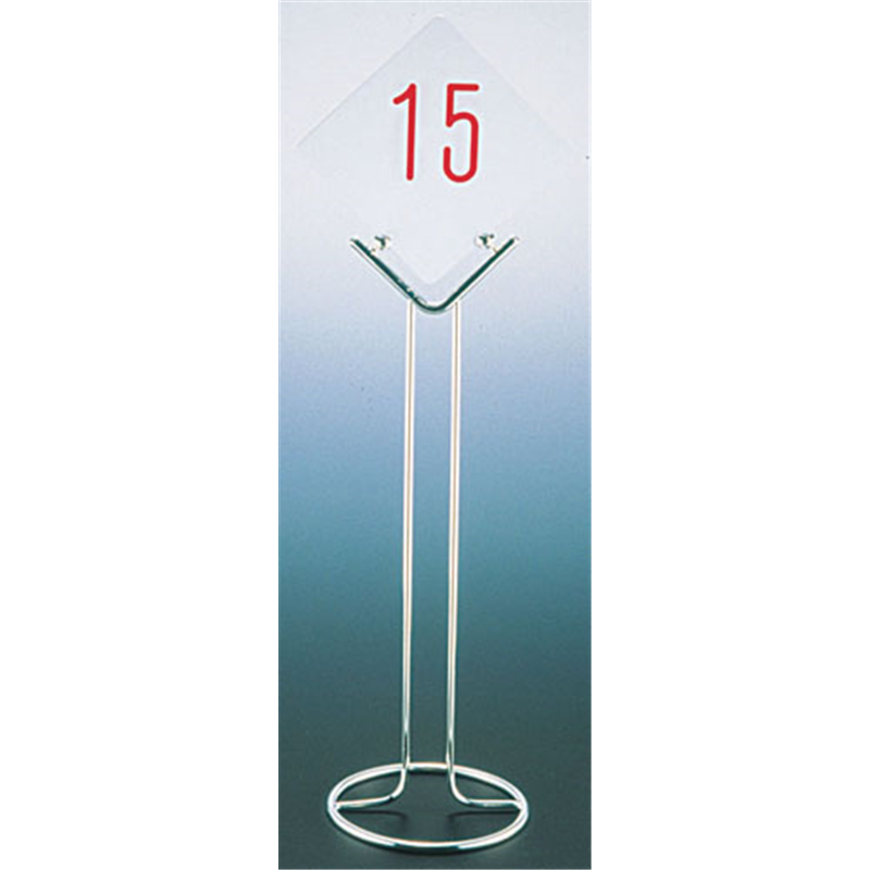 UK　18-8テーブルナンバースタンド V型　〈ドーナッツ〉 1袋（ご注文単位1袋）【直送品】