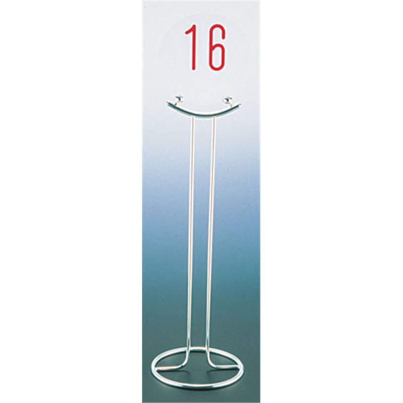 UK　18-8テーブルナンバースタンド U型　〈ドーナッツ〉 1袋（ご注文単位1袋）【直送品】