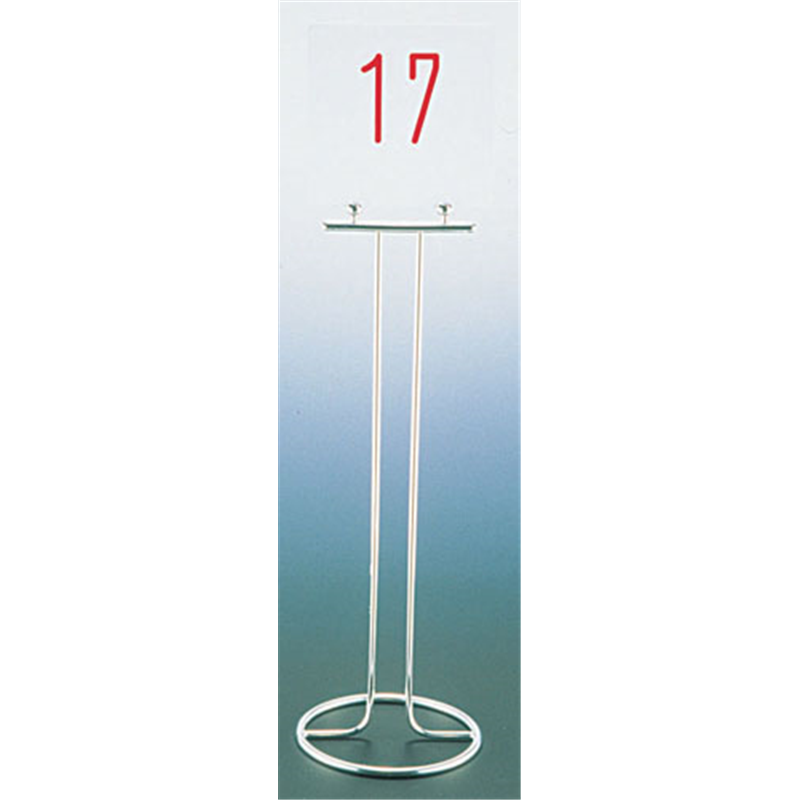 UK　18-8テーブルナンバースタンド T型　〈ドーナッツ〉 1袋（ご注文単位1袋）【直送品】