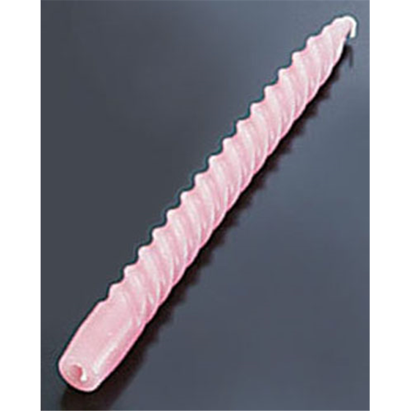 スパイラルキャンドル　10インチ ピンク　（1打入） 1箱（ご注文単位1箱）【直送品】