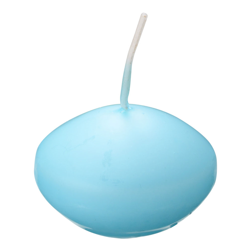 フラットキャンドル(24ヶ入)40045 ブルー 1箱(ご注文単位1箱)【直送品】