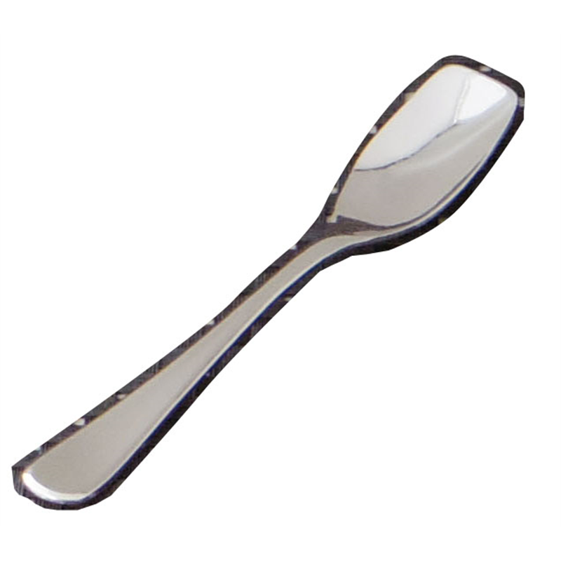 IKD18-8抗菌ピアス 角アイススプーン 1袋（ご注文単位1袋）【直送品】