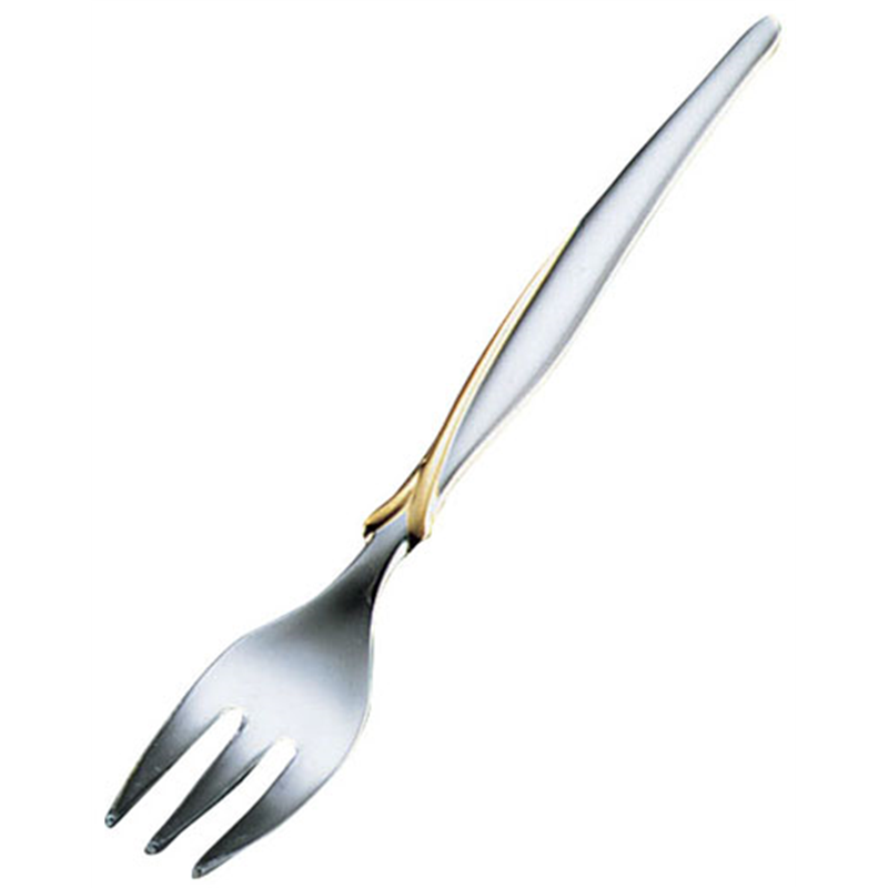 18-8フローライン　ヒメフォーク （部分金仕上げ） 1袋（ご注文単位1袋）【直送品】