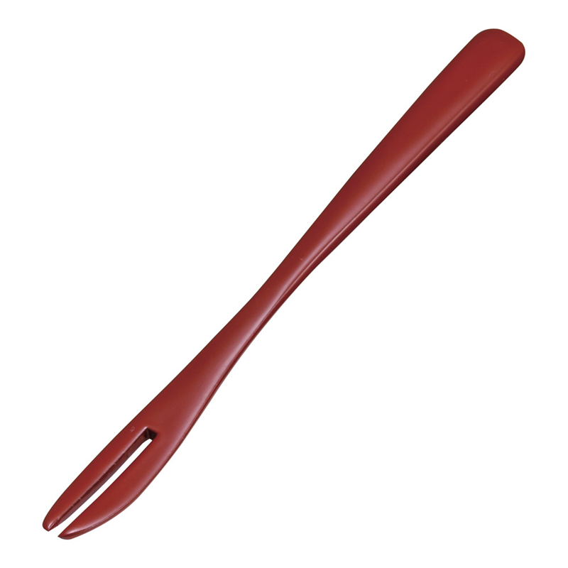 本漆フォーク 朱 1袋（ご注文単位1袋）【直送品】