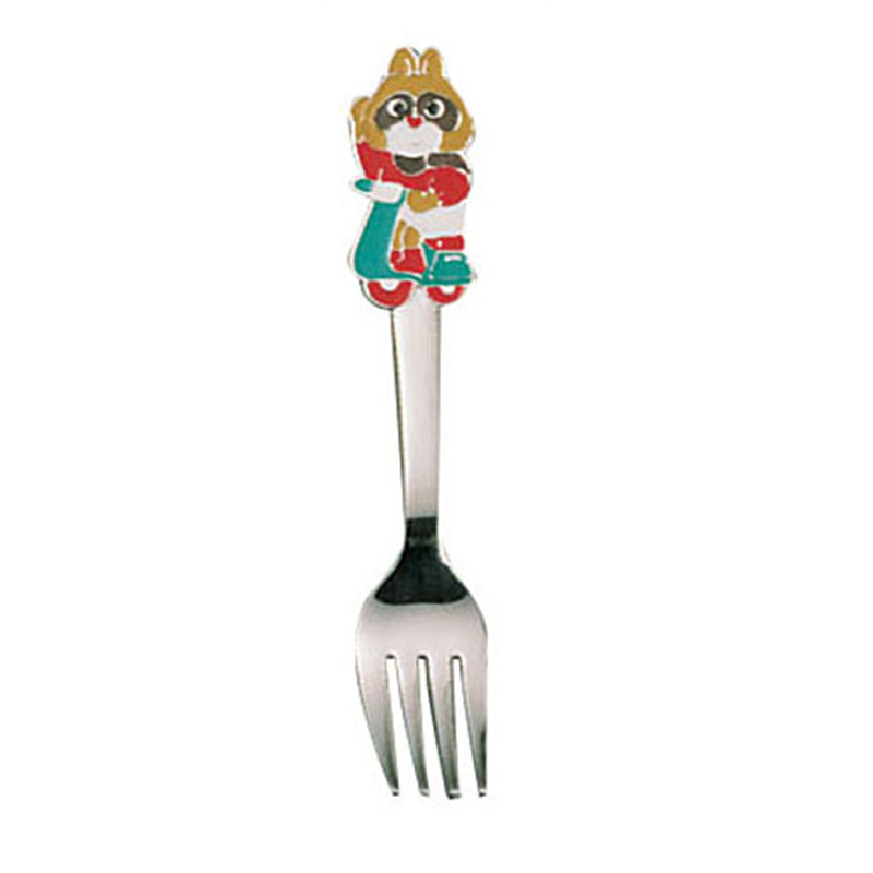 お子様フォーク　たぬきさん  1袋（ご注文単位1袋）【直送品】