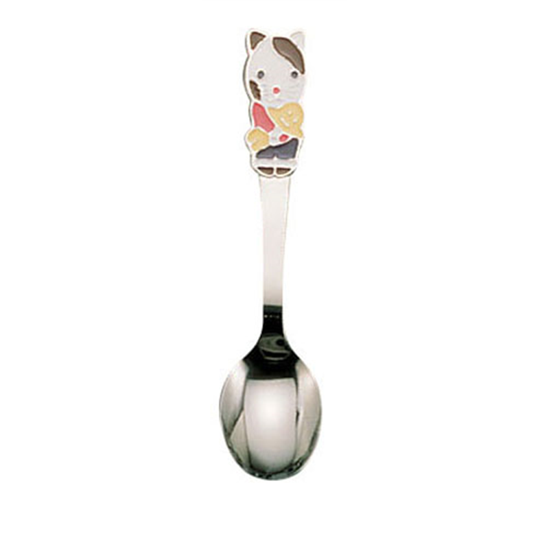 お子様スプーン ねこさん 1袋(ご注文単位1袋)【直送品】
