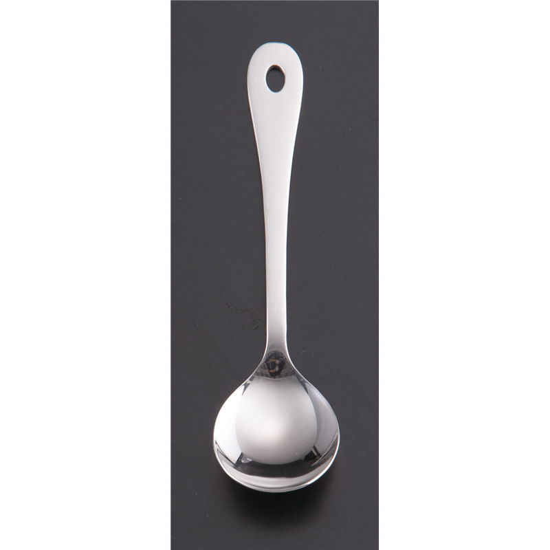 18-0　お子様スプーン　穴明  1袋（ご注文単位1袋）【直送品】