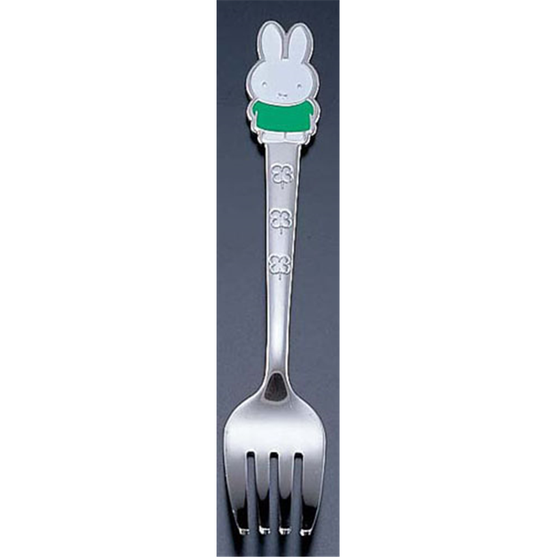 ミッフィー　お子様　おともだち フォーク　緑 1袋（ご注文単位1袋）【直送品】