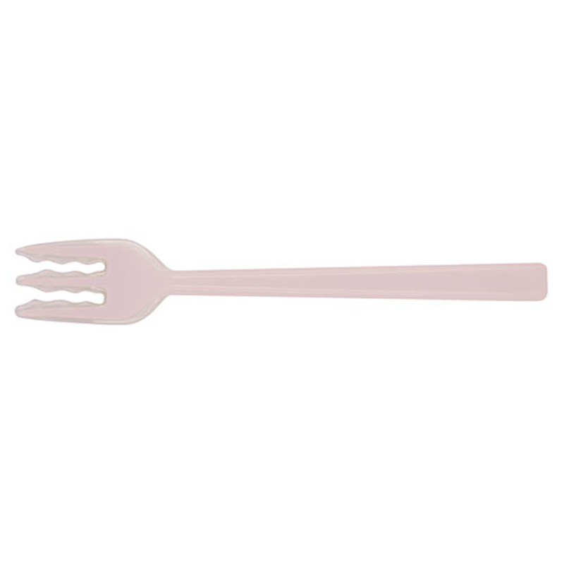 口あたりやさしいフォーク　一体型（大） ピンク 1袋（ご注文単位1袋）【直送品】