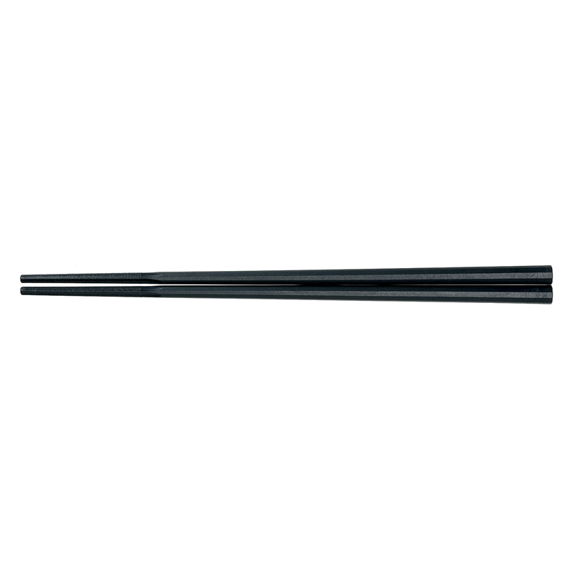 10角ぐる麺箸 23cm 黒 GM-4004 1袋(ご注文単位1袋)【直送品】