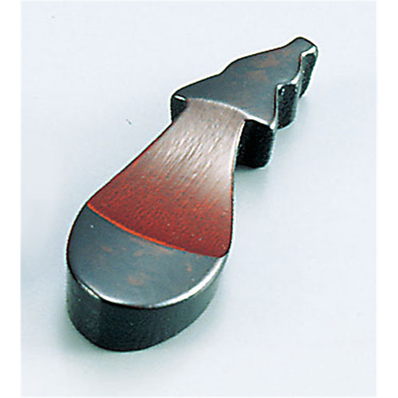 うるし箸置　竹製瓢型（塗）  1個（ご注文単位1個）【直送品】