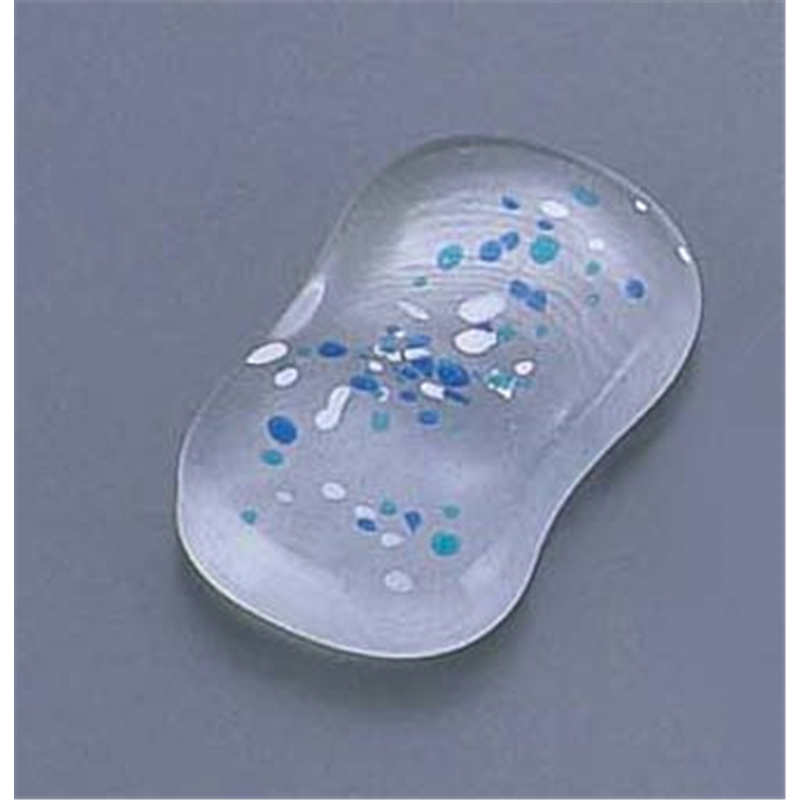 ガラス平枕型箸置　青 HM-SRB 1個（ご注文単位1個）【直送品】