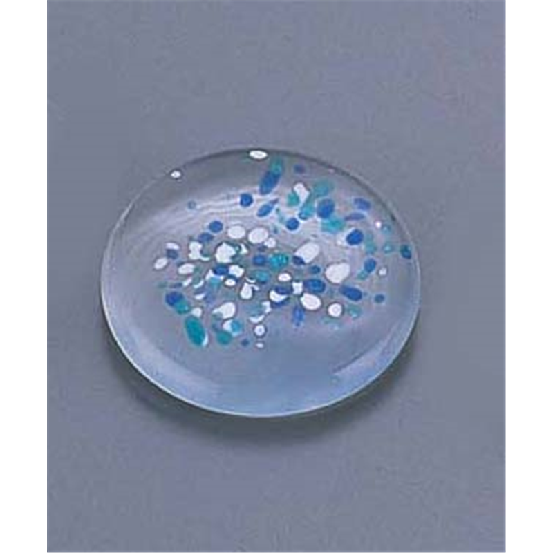 ガラス丸型箸置　青 MG-SRB 1個（ご注文単位1個）【直送品】