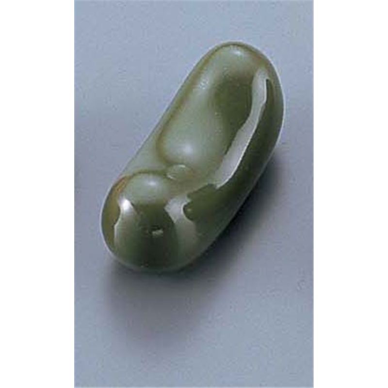 まくら型箸置　緑 T03-162 1個（ご注文単位1個）【直送品】