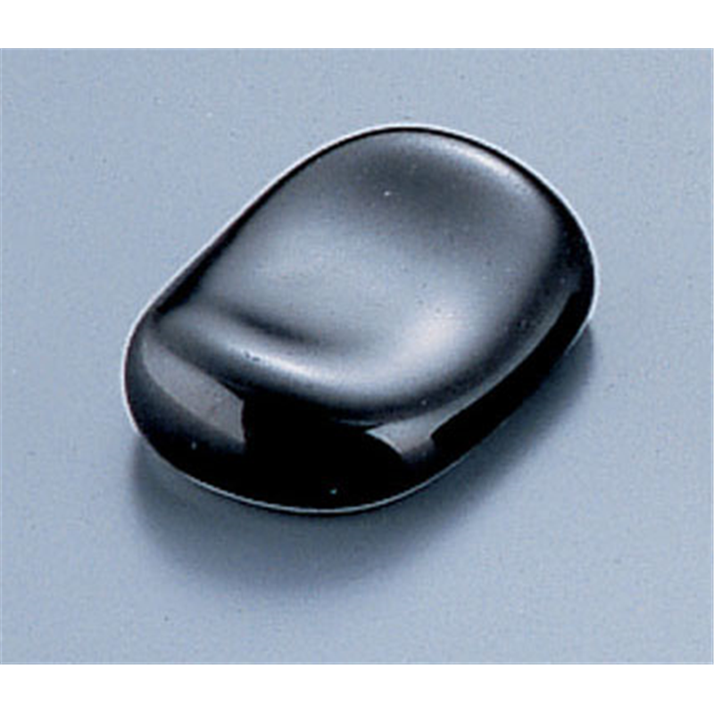 黒小判形　箸置 Y-306 1個（ご注文単位1個）【直送品】
