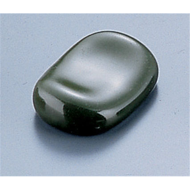 緑小判形　箸置 Y-307 1個（ご注文単位1個）【直送品】