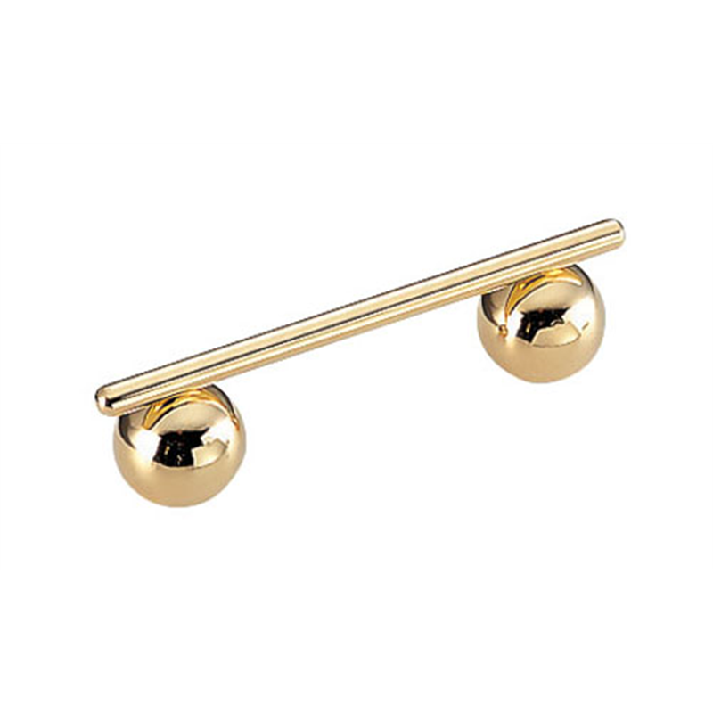 18-8ビーズ型ナイフ＆フォークレスト 金仕上げ 1袋（ご注文単位1袋）【直送品】