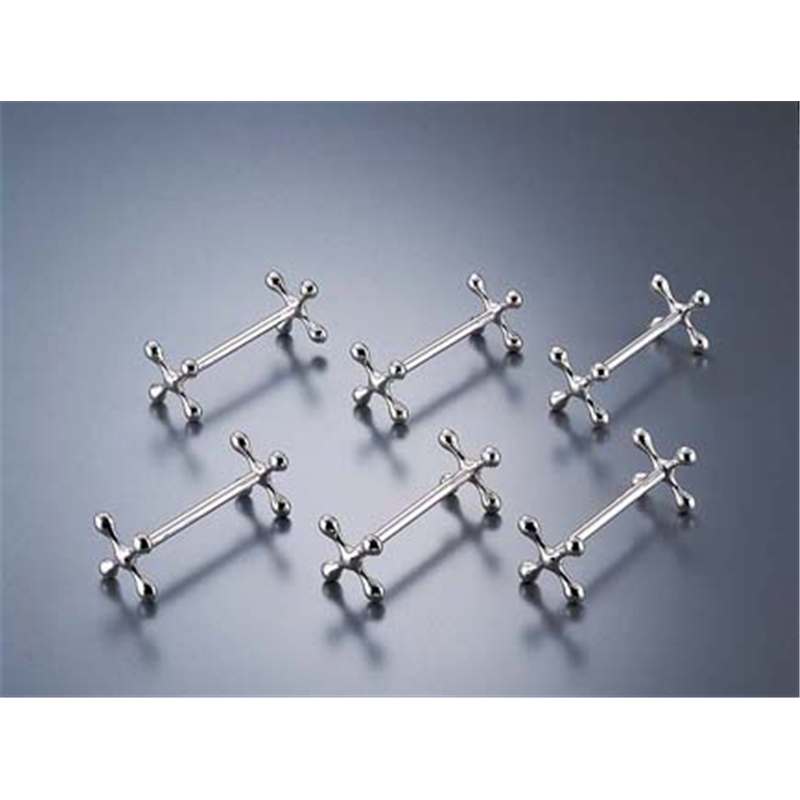 十字ナイフレスト（代用ロジウムメッキ） 792／6（6pcs） 1袋（ご注文単位1袋）【直送品】