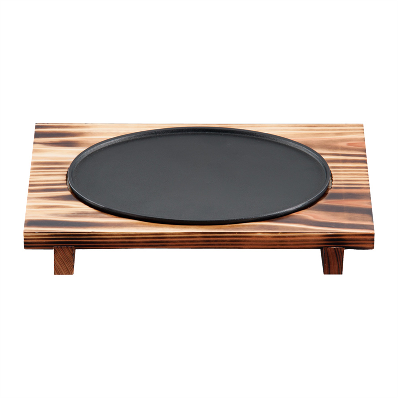 南部鉄器 ロイヤル小判皿(木台付) 1箱(ご注文単位1箱)【直送品】