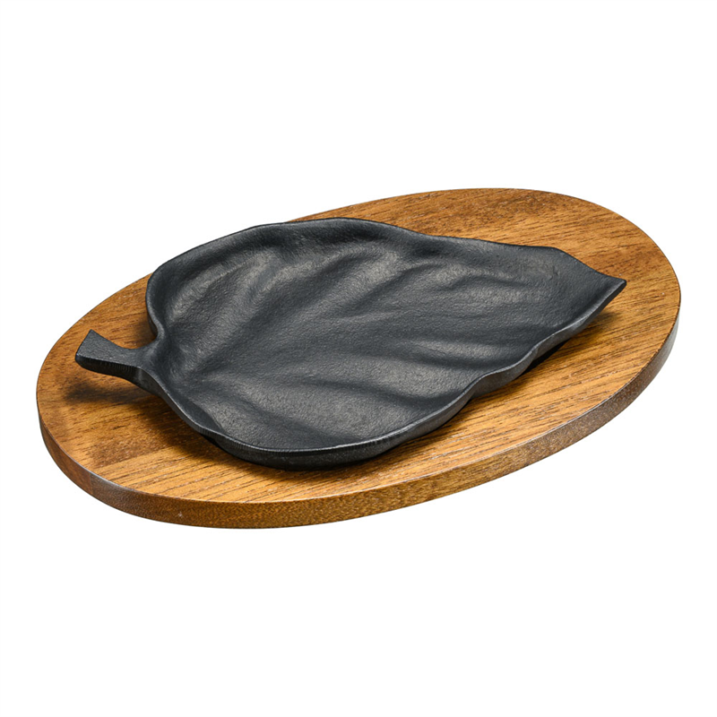 五進 鉄ステーキ皿 木の葉 1箱(ご注文単位1箱)【直送品】