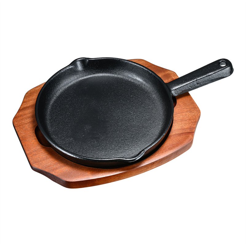 (S)ステーキ皿 手付丸型 B 19cm 1箱(ご注文単位1箱)【直送品】