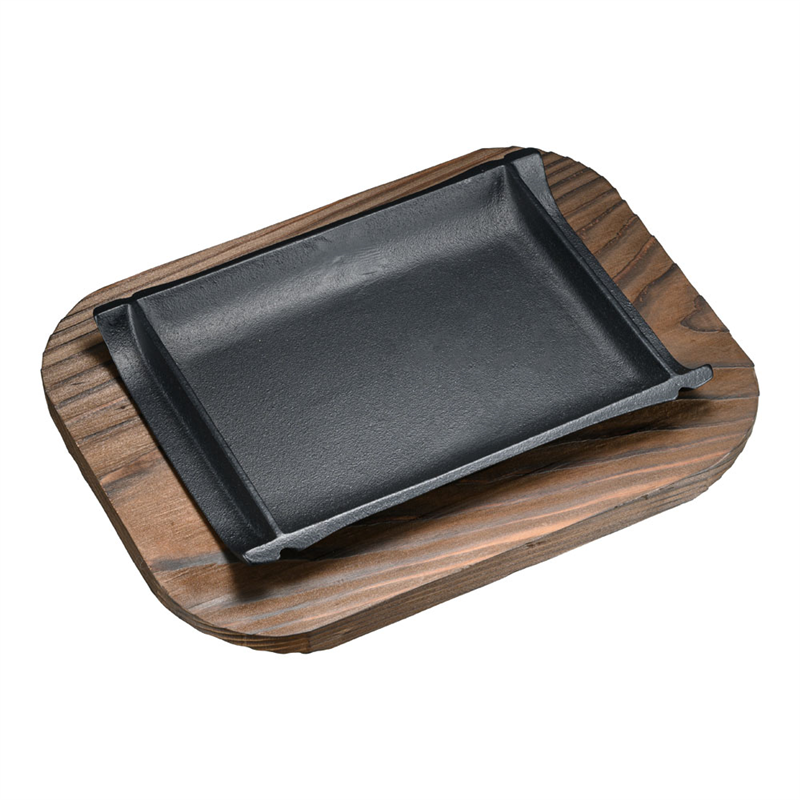 (S)和風ステーキ皿 焼杉 竹 1箱(ご注文単位1箱)【直送品】