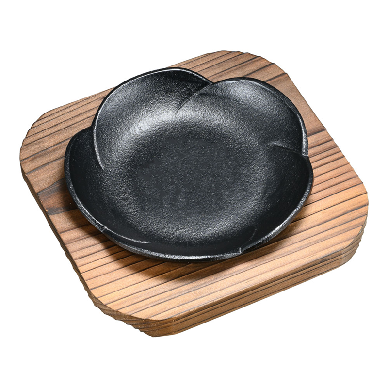 (S)和風ステーキ皿 焼杉 梅 小 1箱(ご注文単位1箱)【直送品】