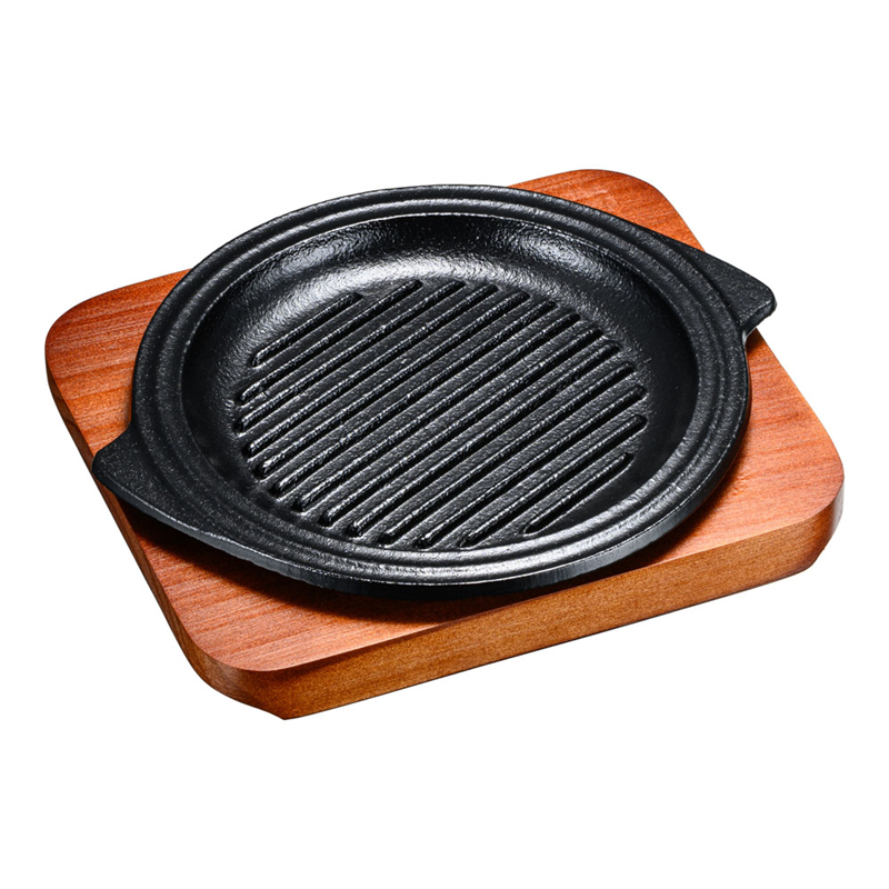 (S)ミニステーキ皿グリル 丸15cm 1箱(ご注文単位1箱)【直送品】