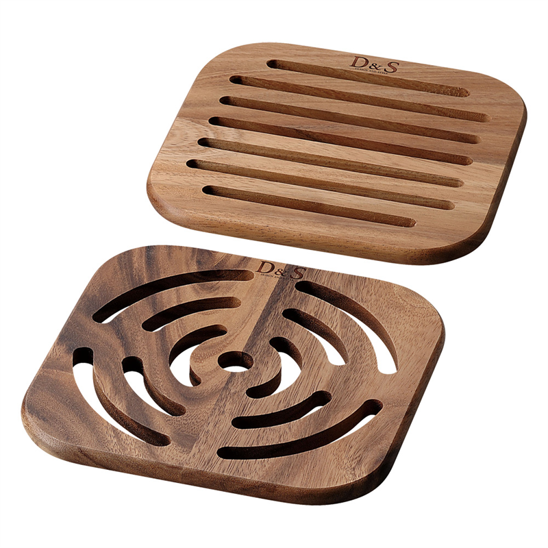 D&Sウッドウェア スクエアトリベット 2pcs 1箱(ご注文単位1箱)【直送品】