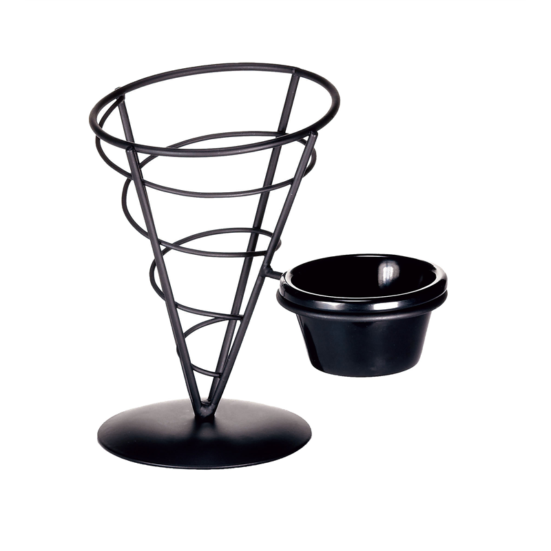 ワイヤー　アペタイザーコーン　7インチ ラメキン付　ACR57 1個（ご注文単位1個）【直送品】