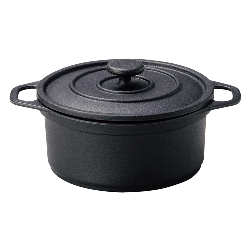 ミニココ　ラウンド 12cm　ブラック 1袋（ご注文単位1袋）【直送品】