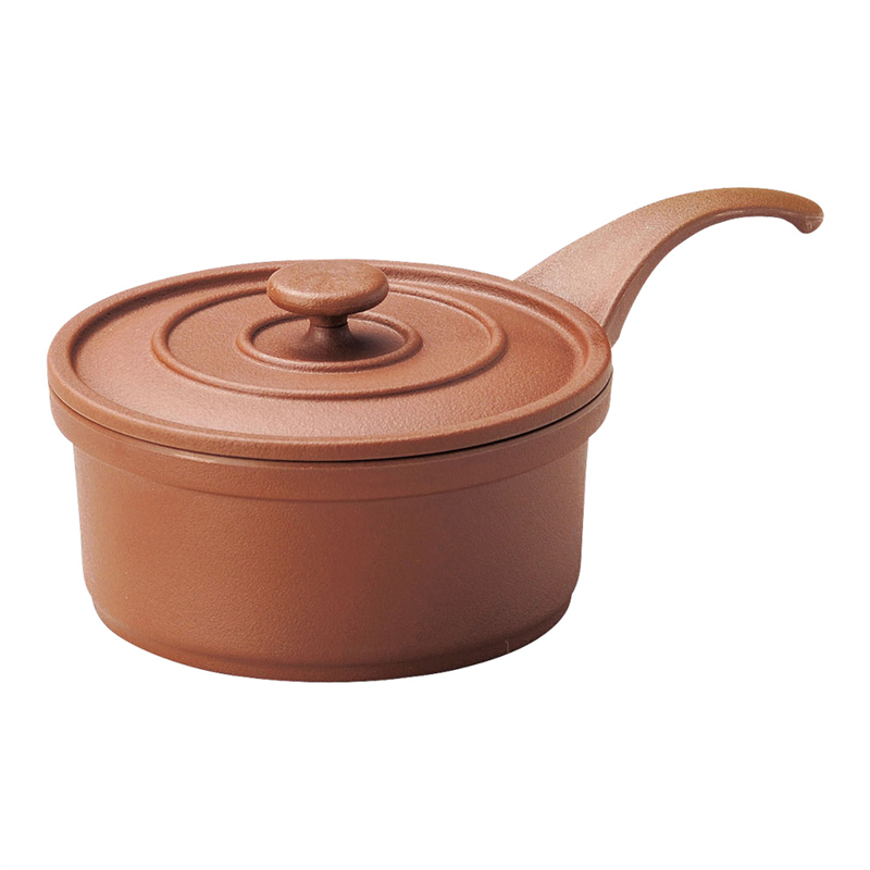 ミニココ　ラウンド柄付 12cm　ブラウン 1個（ご注文単位1個）【直送品】