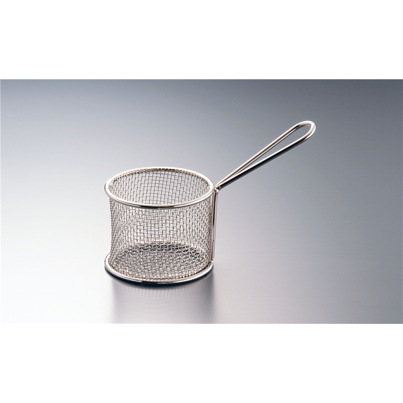 AM　ステンレス　ミニフライバスケット ラウンド　FRYR375 1袋（ご注文単位1袋）【直送品】